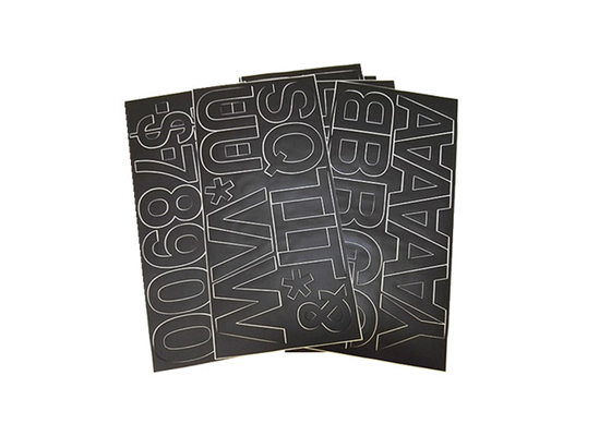 Adhesivos de papel extraíbles letras de vinilo adhesivas Adhesivos de letras de vinilo adhesivos para señales