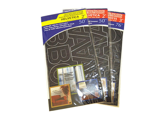 Adhesivos de papel extraíbles letras de vinilo adhesivas Adhesivos de letras de vinilo adhesivos para señales
