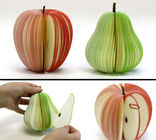 Los cojines de nota personalizados lindos, aduana de la forma de la fruta 3D personalizaron las libretas