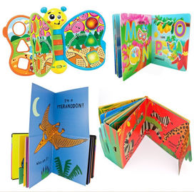 Servicio de impresión de libros de cartón de tapa dura personalizados 8 X 8 pulgadas niños niños pequeños libro de colorear libros de cuentos