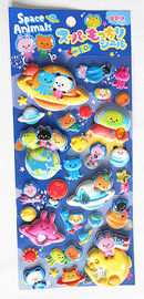 Decoración de pegatinas hinchadas personalizadas PVC 3D Pegatinas de espuma Impresión offset para niños