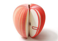 Los cojines de nota personalizados lindos, aduana de la forma de la fruta 3D personalizaron las libretas
