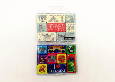 Impresión 3D de resina de fotos Magneto frigorífico Magneto frigorífico epoxi de 30 mm x 40 mm con caja de plástico transparentecaja de plástico transparente