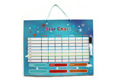Directamente de fábrica Personalizado 16 "X 12" Magnético Recompensa gráfico Seco Borrar Tablero Blanco Sugerencias de actividad y respaldo magnético