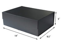 Caja de regalo negra grande de lujo 14&quot; x9.5” x 5&quot;, cajas de almacenamiento decorativas de la caja robusta reutilizable
