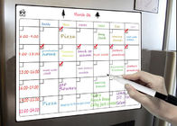 Planificador mensual Refrigerador 17X12 pulgadas Magnético Calendario Perpetuo Personalizado Bloques de notas magnéticos