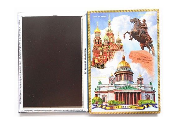 Magnetos para refrigeradores y frigoríficos de recuerdo turístico personalizados Impresión fotográfica Magnetos para frigoríficos de hojalata