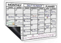 Nunca se pierda una cita: Planificador mensual magnético, de 4 marcadores, fácil de usar
