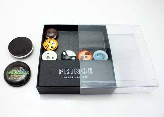 Imán de nevera de cúpula de cristal de foto personalizada de 25 mm, 40 mm, 50 mm con embalaje de caja de regalo