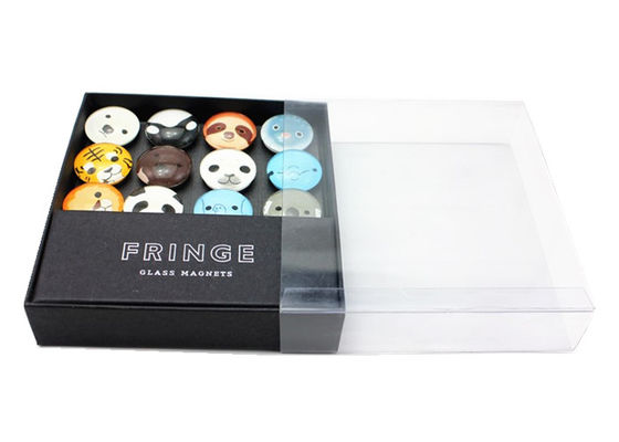 Imán de nevera de cúpula de cristal de foto personalizada de 25 mm, 40 mm, 50 mm con embalaje de caja de regalo