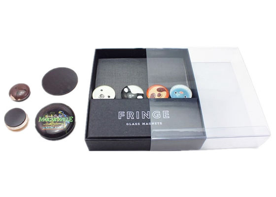 Imán de nevera de cúpula de cristal de foto personalizada de 25 mm, 40 mm, 50 mm con embalaje de caja de regalo