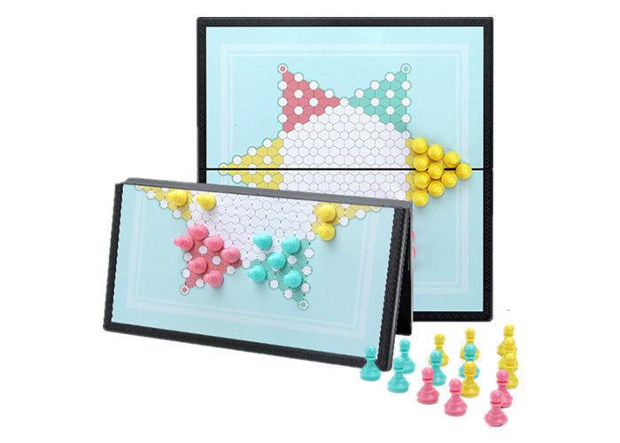 Conjunto de actividad magnética plegable portátil Juego de ajedrez de viaje duradero ligero educativo reutilizable logotipo personalizado piezas magnéticas